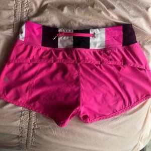 Lululemon speed shorts 2.5"- size 4